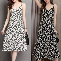 셀러허브 여성패션 [오노마] ONM 여성 휴가 패션 꽃무늬 패턴 민소매 예쁜 원피스