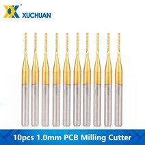 10pcs 0.8-3.175mm 티타늄 코팅 카바이드 PCB 밀링 커터 CNC 라우터 비트 PCB 기계 밀링 도구 용 옥수수, 03 10pcs 0.8-3.175mm