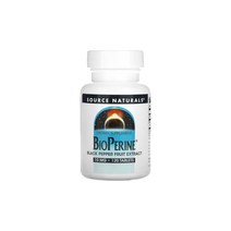 Source Naturals 소스내츄럴스 BioPerine 바이오페린 10mg 블랙 페퍼 검은 후추 열매 추출 채식 120정