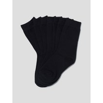 [에잇세컨즈] [8PCS PACK] 블랙 솔리드 롱롱 양말 (1927KTWY55)