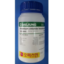 오피스안 (kor) Strontium chloride hexahydrate 98.5% 염화스트론튬6수화물 DAE-1KG 시약