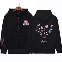 스트레이 키즈 후드 Maxident 새 앨범 겨울 따뜻한 여성 봄/가을 스웨터 집업 의류 Sudaderas