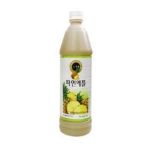 [더착한푸드]파인애플원액(청솔 835ml) 식자재마트 대용량 업소용 파인원액 파인애플시럽 파인애플주스 파인애플농축액, 3개, 835ml