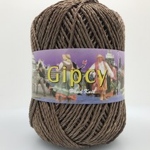 짚시실 집시실 Gipcy 털실 뜨개실 가방실 소품 1PACK판매(같은색상4볼) 해나뜨개실, 209 연밤, 1개