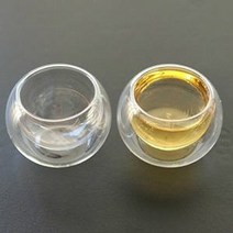 [KT알파쇼핑]이중유리잔 2P SET 찻잔 유리컵 커피잔 글라스잔, 단일상품_W480255