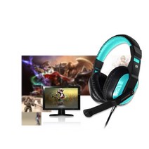 온라인 학습 잘들리는 사운드 볼륨 헤드셋 간지나는 디자인 내방 게임용 PC, 색상 / 그레이블랙