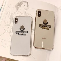 바보사랑 (호환용) 아이폰X/XS 쇼미더사과 소프트젤리케이스 .이한피플