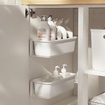 주방 싱크대 하부장 부착 슬라이딩 수납 정리함, 1개