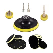 샌딩 패드 1인치 3인치 4인치 5인치 교체용 그라인더패드 백업패드 원형 샌딩기 절삭 연마 광택패드 찍찍이 샌더패드 사포 연결나사 어댑터 육각 비트, 샌딩패드1인치어댑터(3mm), 1개