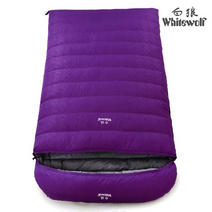 핑크 밀리터리 캠핑 침낭 패딩 침량 미군 극동계 군용 사계절 등산 산악 낚시 비박 차박 더블 커플 이블, 보라색, 거위털 2500g