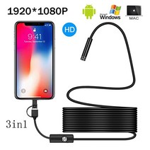 스마트폰내시경 산업용내시경 1080P 풀 HD USB 안 드 로이드 카메라 내시경 IP67 1920*1080 1m 2m 5m 마이, 10m_Hard Cable