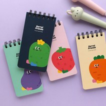 당근기자수첩 90매 1개 랜덤 당근수첩 학용품 메모 유선수첩 노트
