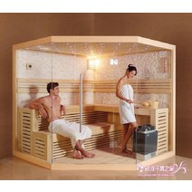 삼나무 사우나 룸 핀란드식 찜질방 접이식 가정용 이동식 건식 간이 원적외선 습식 개인, 3명 1.5x1.2