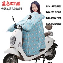 바이크 전동 바람막이 이불 겨울 두터운 융털 라지 배터리 전차 방수 가리다 비패밀리 타입 1685551016, 업그레이드 블루 KT캣 기모 라지 옆