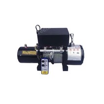 전동 윈치 도르래 차량 자동차 유압 리프트 엔진 무선, 3000파운드 12V 무선 - 리모콘