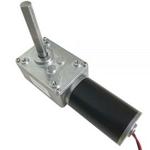 높은 토크 웜 기어드 모터 12V 24V DC 모터 샤프트 길이 51MM 속도 5 ~ 470RPM 자동 잠금 조절 속도 반전|직류 전동기|, 1개, Package A, 24v 160rpm