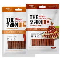 소형견 오리치킨 소프트져키 2종세트 부드러운 훈련 영양식 영양보충 말랑