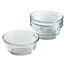 Pyrex 6oz 커스터드 컵 4P, 4pc 10oz 커스터드 세트