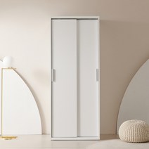 동서가구 이즈 데이브 1200 긴옷행거 슬라이딩 옷장, 04_800 행거 슬라이딩 옷장 IFO134, 화이트