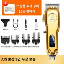 대형견전문 애완동물 전기클리퍼 개 헤어 개 바리깡, 패키지 1 골드   칼 머리를 보내기 위한 컬렉션 플러