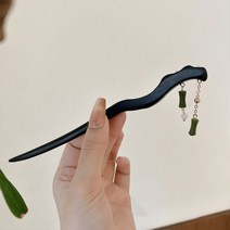 장만월비녀 봉황 죽절 전통 은 장신구 옛날 올림 머리 비녀 접시머리 고풍스럽고 완자머리장식 심플 슬라브 자녀 머리장식