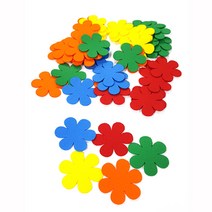꽃모양재단펠트5cm(10개), 주황
