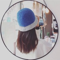 동백모자 DIY / 코바늘 벙거지 모자, 바이올렛핑크, 1개
