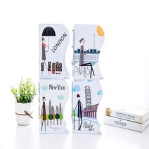 자바라 일러스트 대형 책꽂이, 특대형 이탈리