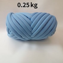 망고실 자이언트얀 가방 만들기 손뜨개질 가방뜨기 대형 담요 팔 니트 스피닝 카펫, 0.25kg 블루