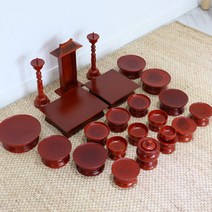 고급 제사용품 원목 물푸레 민자 제기세트(23p)