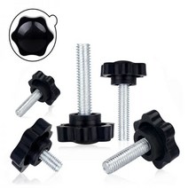 M5 M6 M8 레 별 모양의 머리나사 클램핑 나사 볼트 손잡이 산업 장비 플라워 탄소 510 개, M8x80, 5PCS
