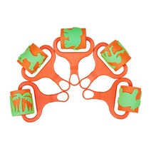 위wjr_(Diome)정글동물 EVA 롤러 스탬프 찍기놀이 어린이미술 스펀지 물감 테마 세트♥hspirit, ♥Moringstar♥, ♥words!!