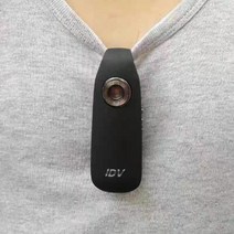 IDV007 미니 액션카메라 초소형 바디캠 녹음 블랙박스 1080P 녹화 클립형, 메모리 카드 없는 기본형