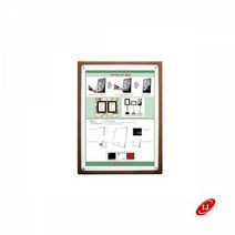 원목 우드 자석부착식 액자 WP-B3 아크릴커버형 액자 탁상용액자 벽길이용액자 자석액자 자석, 흰색