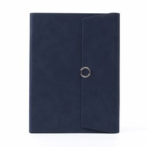 프리 프리미엄 실버링 마그네틱 다이어리형 노트 A5 네이비 사무용 업무용 다이어리 노트, 그레이