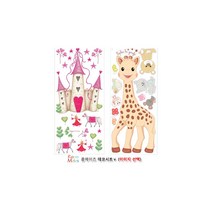 데코시트5 만들기 데코스티커 스티커 핑크하트캐슬 재 룸메이츠 재료 W65414A 소피더지라프대형K2864 핑크하트캐슬1328M