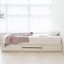 베리프 무헤드 4단 수납 침대 통서랍 수납침대 SS GWH0830, 매트리스 추가안함, 화이트