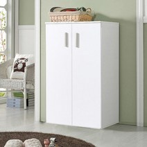 유니크가구 600 다용도수납장 일반형, 레드화이트, 레드화이트