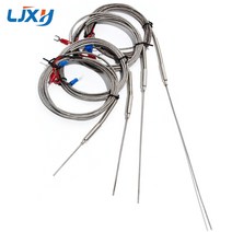 부품 LJXH K-타입 열전대 3mm x 50mm/100mm/150mm/200mm 프로브 온도 센서 1m/2m/3m/4m/5m, [05] 5.5M Cable, [04] 3mmx200mm Probe