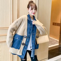 HQINT 여자 자켓 봄 가을잠바 여성자켓 여성용 재킷 일자핏 데일리 오피스룩 트위드 여성 가을 잠바 겨울 캐주얼 정장자켓 점퍼 ZA-48147