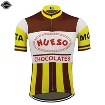 자전거 상의 라이딩복 HUESO 사이클링 저지 남성 짧은 소매 로파 ciclismo 자전거 착용 mtb 트라이 애슬론