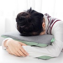 에어 레스트 발 거치대 쿠션 3단 풋스툴 DD-10830 겨울 사무실 등받이 허리 부드러운 직장인 받침 낮잠, 그린