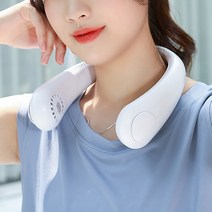 저소음 휴대용 넥밴드선풍기 목걸이 선풍기, 그린