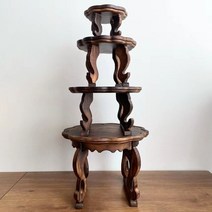 반상 해주반 차상 미니 소반 전통 찻상 테이블 개다리, 지름 약 30cmx높이 약 22cm