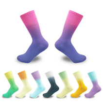 에멜강스 남자 여자 타이다이 삭스 예쁜 골지 면 패션 장목 컬러 레깅스 등산 스트릿 양말