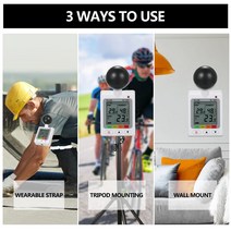 WBGT + HI Heat Index 검사기 스트레스 미터 에어 글로브 온도 습도, 한개옵션1, 한개옵션0