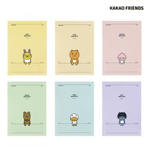 카카오프렌즈 A5 노트 7mm 유선 라인 줄노트, 네오