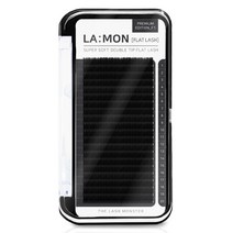 래쉬몬스터 슈퍼 소프트 더블팁 플랫래쉬 20줄, D 0.15 13mm, 블랙