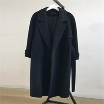 봄점퍼 봄 여성 울 혼합 트렌치 코트 우아한 아우터 캐주얼 루즈 카디건 캐시미어 오버