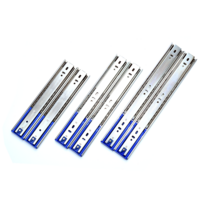 45폭 3단 댐퍼 볼레일 / 광폭 3단 서랍레일 / 45폭 댐퍼 볼레일 광폭 3단 레일 / 250mm댐퍼 볼레일 / 300mm댐퍼 볼레일 350mm댐퍼 볼레일 / 3단 서랍레일, 선택2-45폭300댐퍼레일